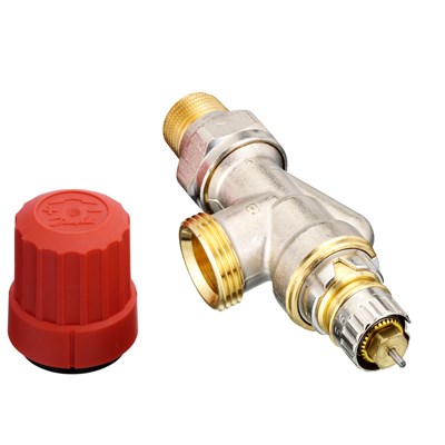 Клапан RA-N угловой UK, с наружной резьбой, DN15 PN10 kvs 0,90 м3/ч - фото 