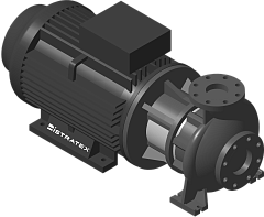 Горизонтальный одноступенчатый консольно-моноблочный насос KMG 100-160/160-140-2.2/4 A-A-A-E-BAQE